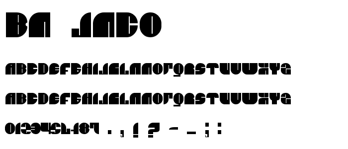 BN JNCO font